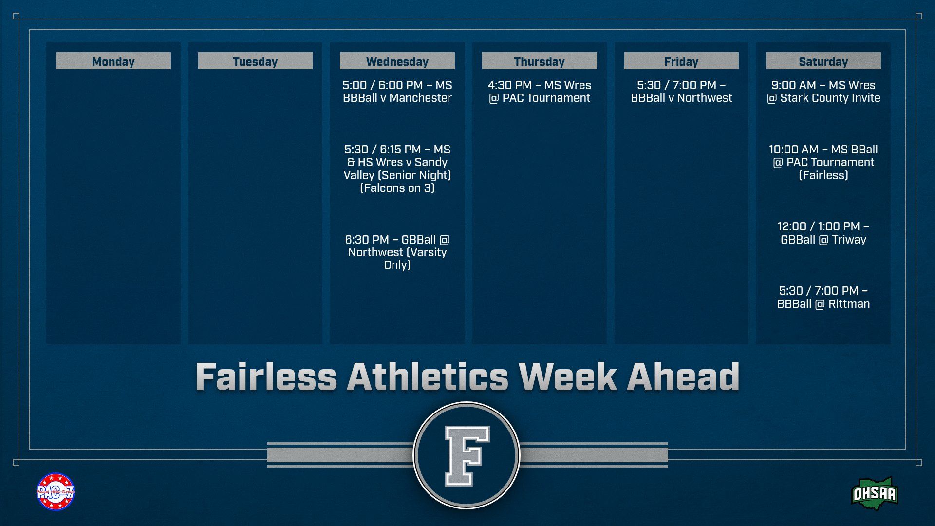Multi Format Week Ahead Landscape 21